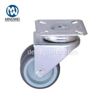 Dual Wheel Caster 50 mm TPR drehbar